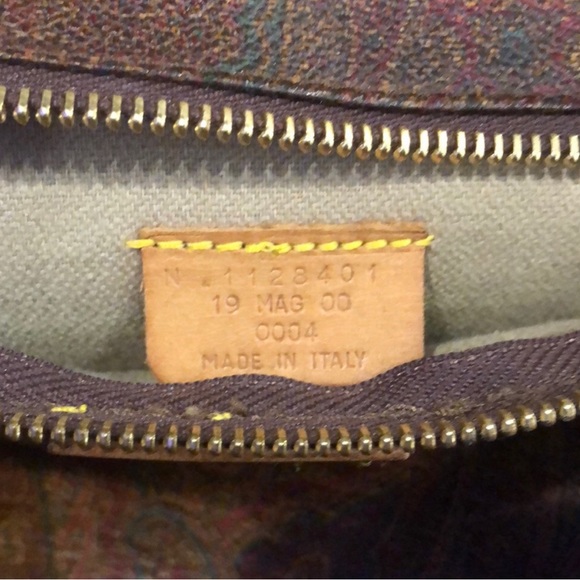 M ETRO MILANO Paisley Coated Canvas Vachetta Leather Boston Shoulder Weekend Bag - Picture 10 of 17